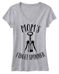 Moms Fidget Spinner Shirt Heather Gray Products