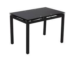top extension black dining table