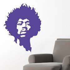 Jimi Hendrix Icon Wall Sticker Art