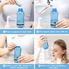 neti pot sinus rinse bottle nose wash