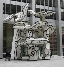 Group of Four Trees by Jean Dubuffet at 1 Chase Manhattan Plaza | The  Worley Gig