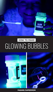 Diy Glow Bubbles For Blacklight Party Cheap Easy Recipe
