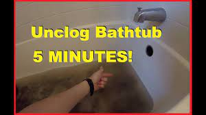 easily unclog bathtub shower drain