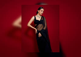 black saree trend from deepika to