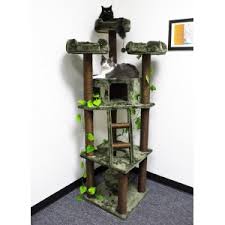 large tower for cats in forest style