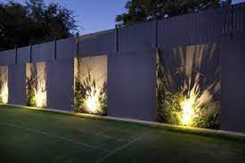 garden wall lights fence decor