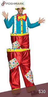 Nwt Rasta Imposta Adult Carnival Clown Costume Up For
