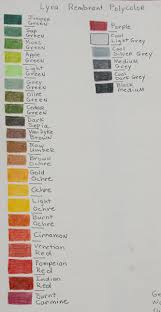Colored Pencil Color Charts Archive Wetcanvas