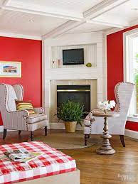 Decorating With Red Walls For Bright