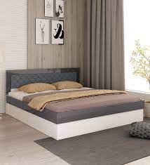 Pearl Queen Size Bed In Frosty White