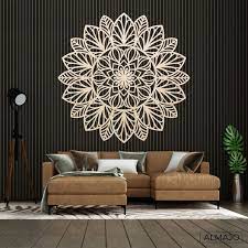 Wooden Mandala Wood Wall Art Large