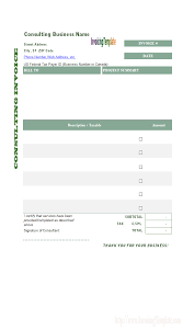 Invoice For Consulting Services Free Template Resume Templates Easy