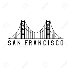 Divisaremos la torre coit, el ferry building, la pirámide de. Puente Golden Gate En San Francisco Vector De Ilustracion Diseno Ilustraciones Vectoriales Clip Art Vectorizado Libre De Derechos Image 55562970