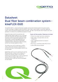 datasheet dual fiber beam combination