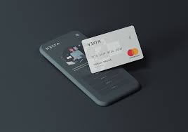 A credit card is a payment card issued to users (cardholders). Cell Phone With Credit Card Mockup Free Mockup