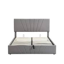 Linen Upholstered Platform Bed