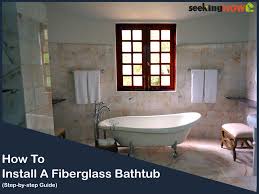 how to install a fibergl bathtub