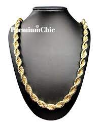 8mm or 10mm rope chain necklace 16 to