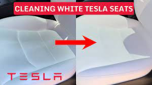 how to clean white tesla seats you