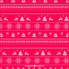 Free Vector Christmas Knitting Pattern Vector