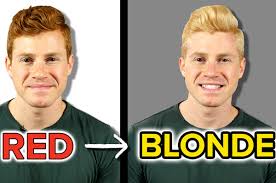 20 volume peroxide with your bleach powder should hi, my hair is dark blonde (it was strawberry blonde when i was younger, but the red seems to have disappeared over the last. This Guy Dyed His Natural Red Hair Blonde For A Week To See What It Was Like