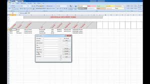 How To Create A Data Input Form In Excel Your Online Classroom In Bite Size Chunks