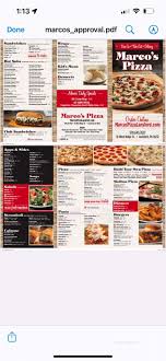 menu of marco s pizza in lansford pa 18232