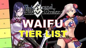 Fate Grand Order Waifu Tier List - Ranking My FGO Waifus! Updated 2020 -  YouTube