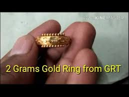 2 grams gold ring model from grt