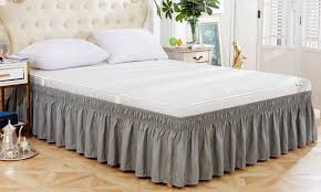 ruffled bed skirt groupon