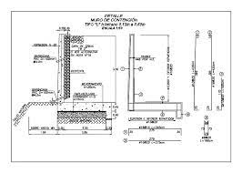 Retaining Wall Dwg Detail For Autocad