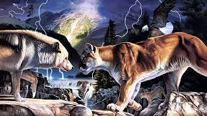 Maybe you would like to learn more about one of these? Hd Wallpaper Animals Art Artistic Color Cougar Daniel Detail Lightning Wallpaper Flare