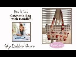 how to sew a cosmetic bag with handles