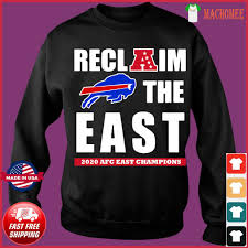 Check back often to see what new division champions gear is added. Buffalo Bills Reclaim The East 2020 Afc East Champions Shirt Hoodie Sweater Long Sleeve And Tank Top