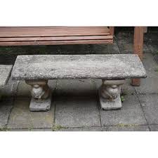 A Weathered Composite Garden Bench