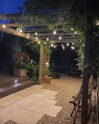 festoon lighting garden