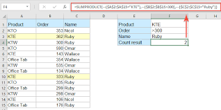 countif with multiple criteria in excel