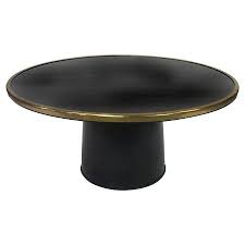 Black Gold Round Coffee Table