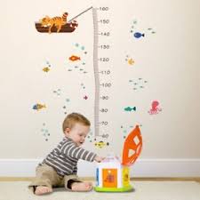 Details About Cute Cat Sea Aquarium Height Measure Wall Sticker Growth Chart Decal Kid Room
