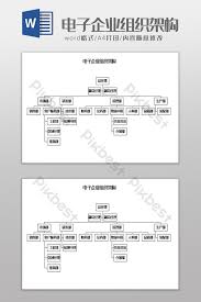 Electronic Business Organizational Structure Word Template