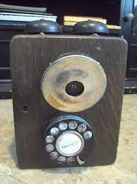 Vintage Rotary Dial Wooden Wall