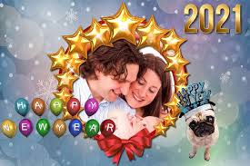 Happy new year, new year 2021, dance. Frame Happy New Year 2021 With Puppies