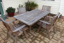fix weathered wooden outdoor furniture