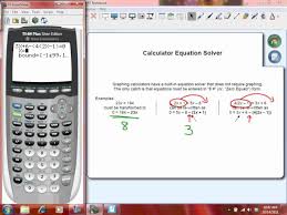 Calculator Equation Solver