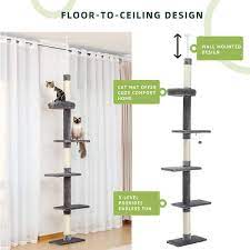 ceiling cat tower in grey ch2amt0160gy