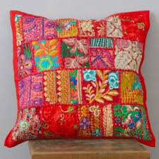 indian handcrafted cushion cover