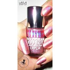 layla cosmetics hologram effect nail