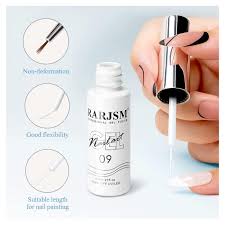 rarjsm gel liner nail art polish white