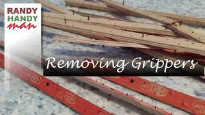 Removing Carpet Grippers and underlay How to remove carpet - YouTube