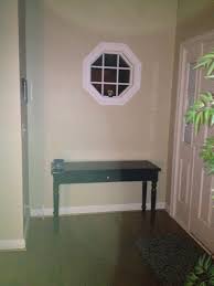 entry way with off center window how